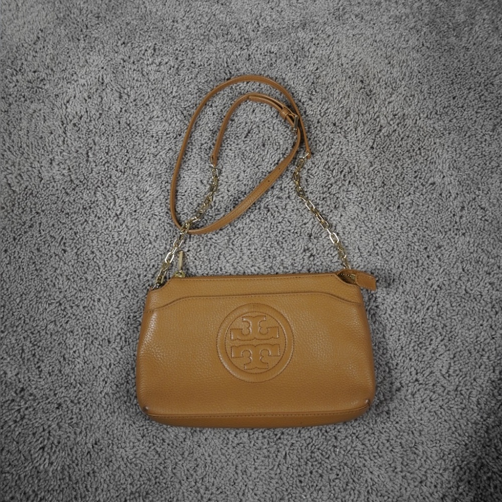 Tory Burch Brown Crossbody Bag with Gold Chain- FINAL SALE